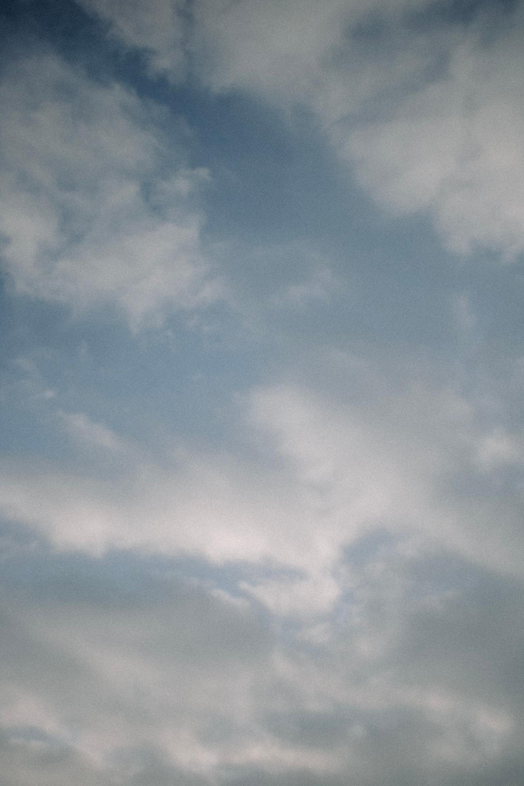 Open sky above the cloud deck